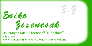eniko zisencsak business card